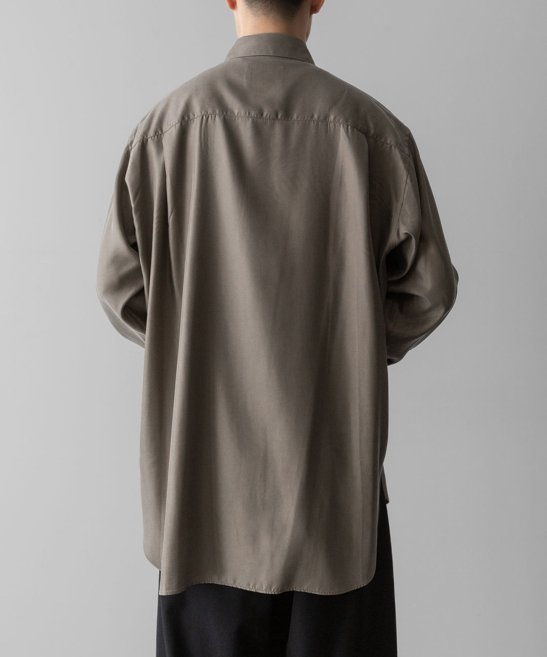 ssstein(シュタイン)のCUPRO TWILL OVERSIZED LS SHIRT - TAUPEの公式通販サイトsession福岡セレクトショップ
