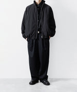 画像をギャラリービューアに読み込む, ssstein(シュタイン)のW/CA BEAVER EASY WIDE TROUSERS - BLACKの公式通販サイトsession福岡セレクトショップ
