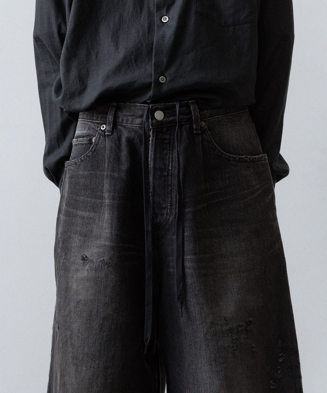 ssstein(シュタイン)のBAGGY DENIM SHORTS - BLACKの公式通販サイトsession福岡セレクトショップ