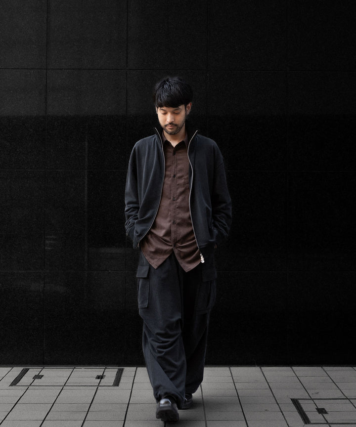 VEIN ヴェインのSYNTHETIC SUEDE LEATHER L/S SHIRT - BROWNの公式通販サイトsession福岡セレクトショップ
