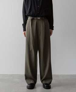 UJOH ウジョーのBELTED WIDE STRAIGHT PNT MOSS GRAYの公式通販サイトsession福岡セレクトショップ