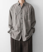 画像をギャラリービューアに読み込む, INTÉRIM - インテリムのMILK PAINT VINTAGE WASH BLACK SHUTTLE CHAMBRAY HYPER BIG US NAVY WORK SHIRT TYPE2のGRAY公式通販サイトsession福岡セレクトショップ
