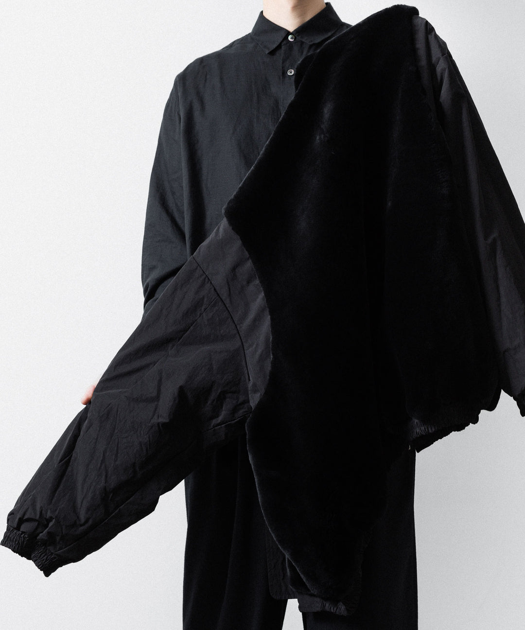 ssstein(シュタイン)のMOUTON INNER REVERSIBLE PADDED JACKET - BLACK × BLACKの公式通販サイトsession福岡セレクトショップ