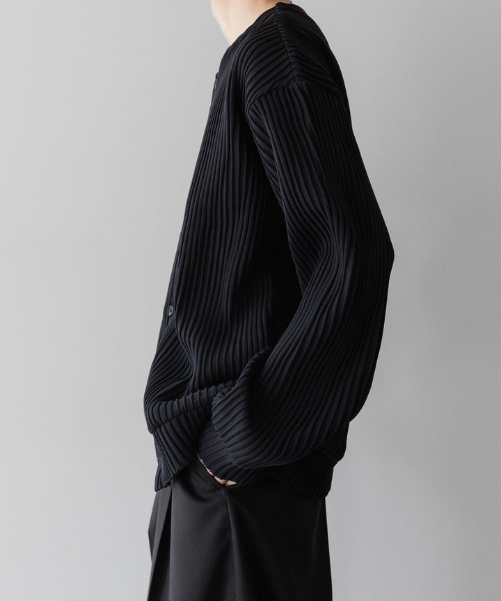 stein(シュタイン)の23AWコレクションOBLIQUE PATTERNED KNIT CARDIGANのBLACK sessionセッション福岡セレクトショップ 公式通販サイト