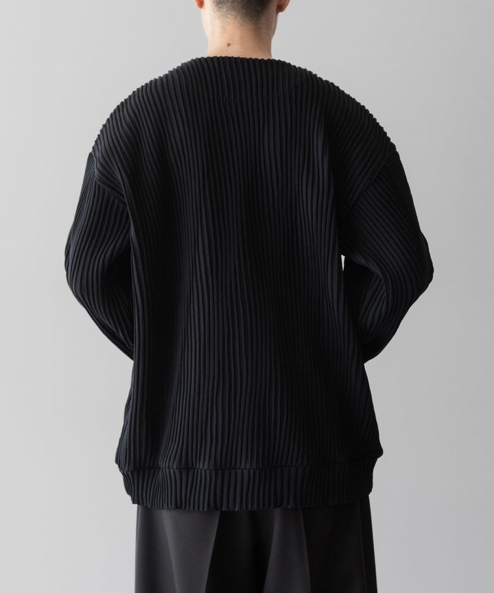 stein(シュタイン)の23AWコレクションOBLIQUE PATTERNED KNIT CARDIGANのBLACK sessionセッション福岡セレクトショップ 公式通販サイト
