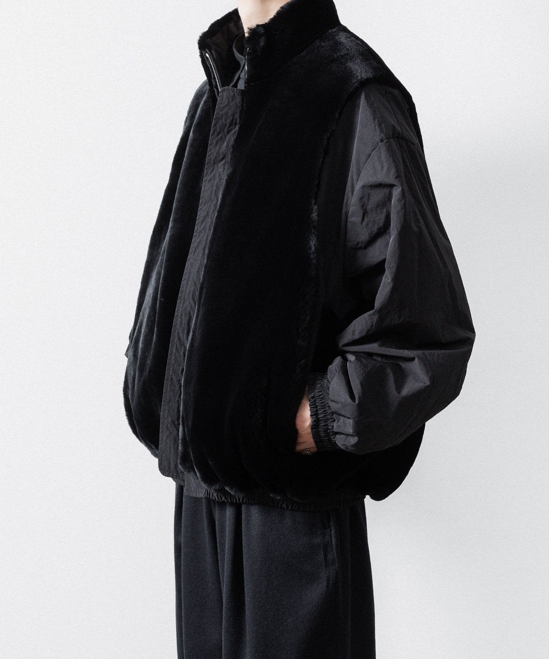 ssstein(シュタイン)のMOUTON INNER REVERSIBLE PADDED JACKET - BLACK × BLACKの公式通販サイトsession福岡セレクトショップ