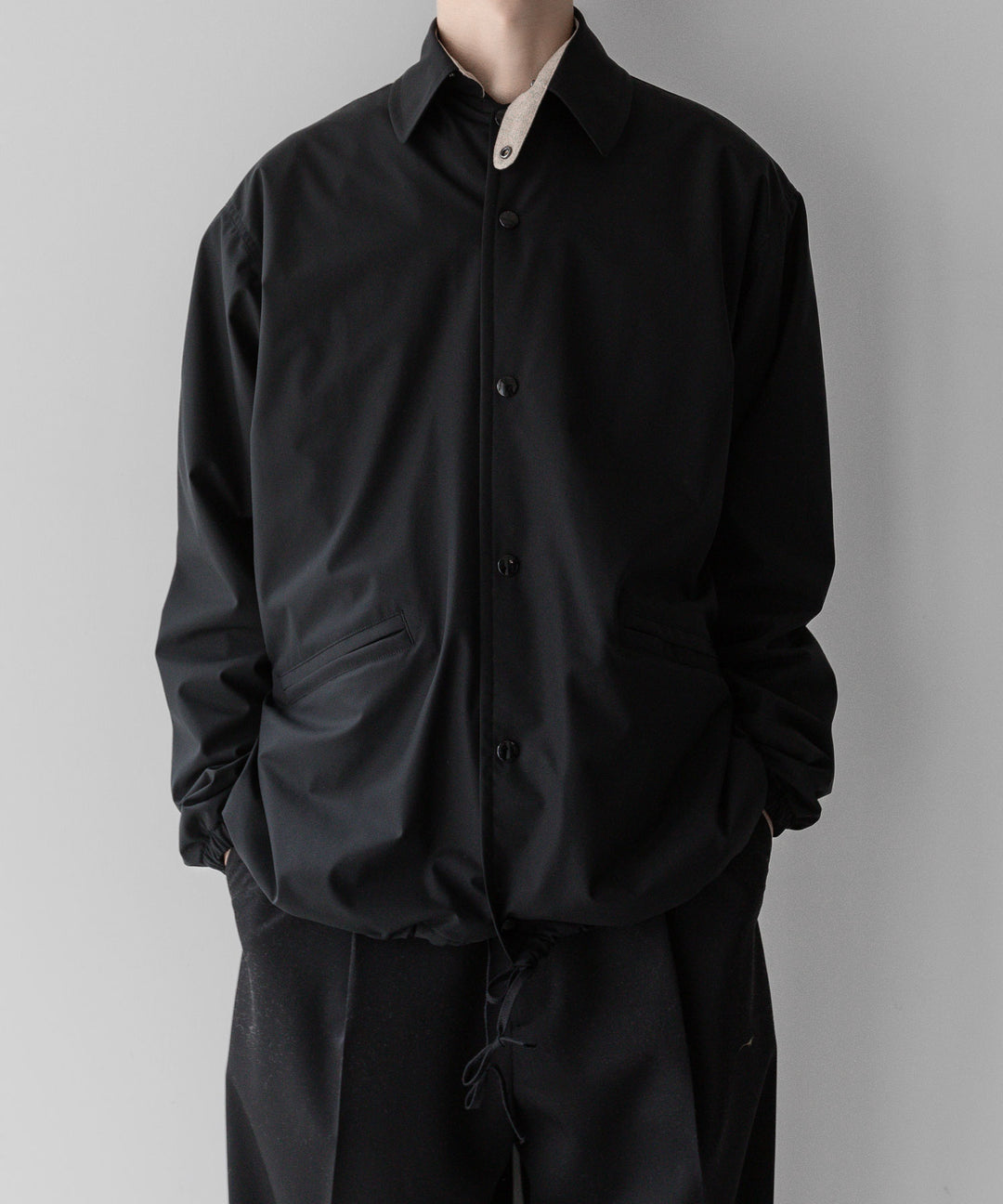 INTÉRIM - インテリムのHYPER BIG DERMIZAX WATER PROOF COACH JACKET - BLACK 公式通販サイトsession福岡セレクトショップ