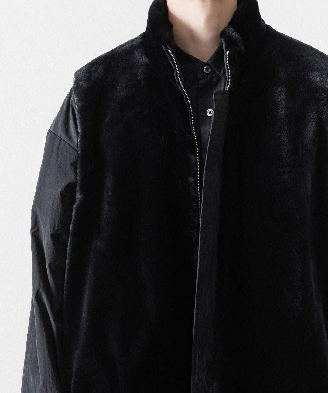 ssstein(シュタイン)のMOUTON INNER REVERSIBLE PADDED JACKET - BLACK × BLACKの公式通販サイトsession福岡セレクトショップ