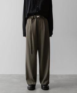 UJOH ウジョーのBELTED WIDE STRAIGHT PNT MOSS GRAYの公式通販サイトsession福岡セレクトショップ