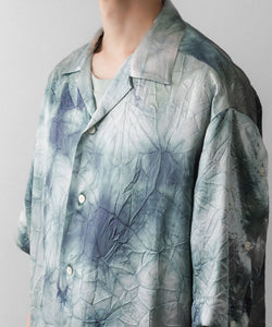 UJOH】SLIT SLEEVE OPEN COLLAR SHIRT - LIGHT GRAY | 公式通販サイト