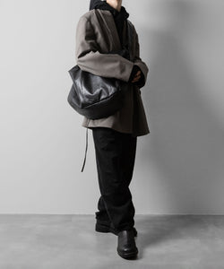 ssstein(シュタイン)のSHIRRING HANDLE LEATHER SHOULDER BAG - BLACKの公式通販サイトsession福岡セレクトショップ