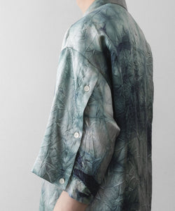 UJOH】SLIT SLEEVE OPEN COLLAR SHIRT - LIGHT GRAY | 公式通販サイト