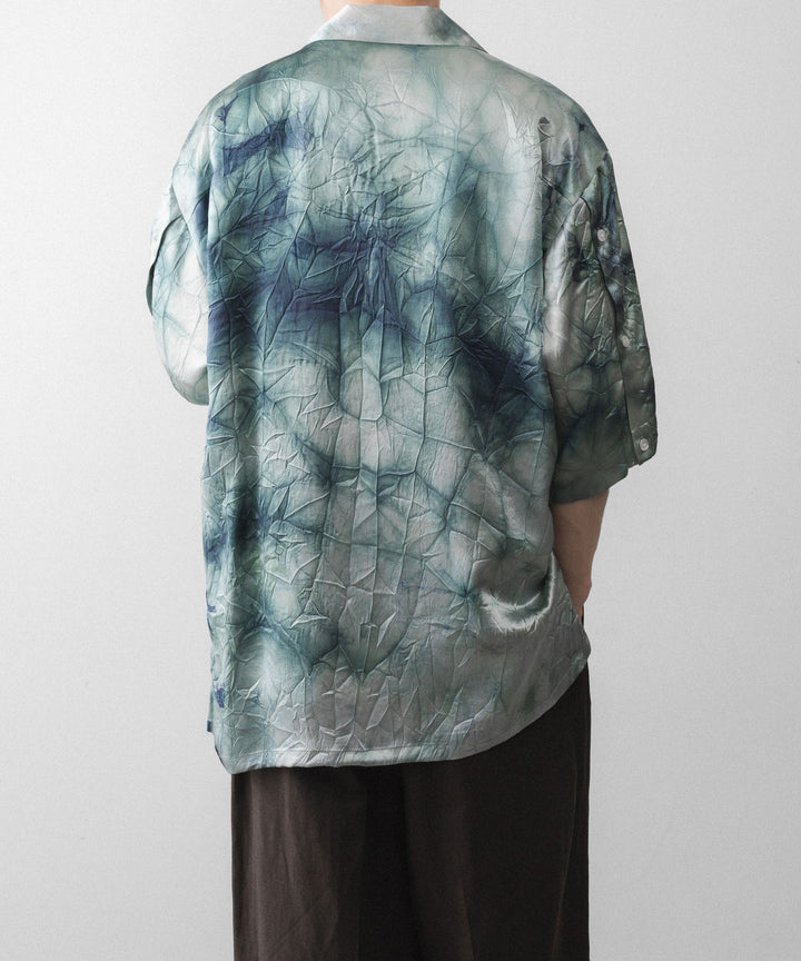 UJOH - ウジョーのSLIT SLEEVE OPEN COLLAR SHIRTのLIGHT GRAY公式通販サイトsession福岡セレクトショップ