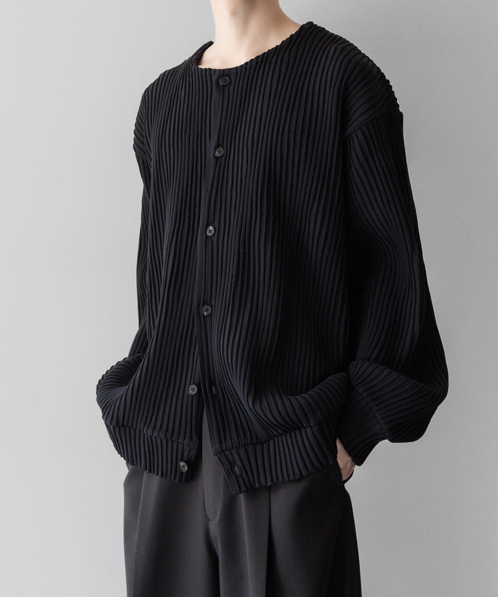 stein(シュタイン)の23AWコレクションOBLIQUE PATTERNED KNIT CARDIGANのBLACK sessionセッション福岡セレクトショップ 公式通販サイト