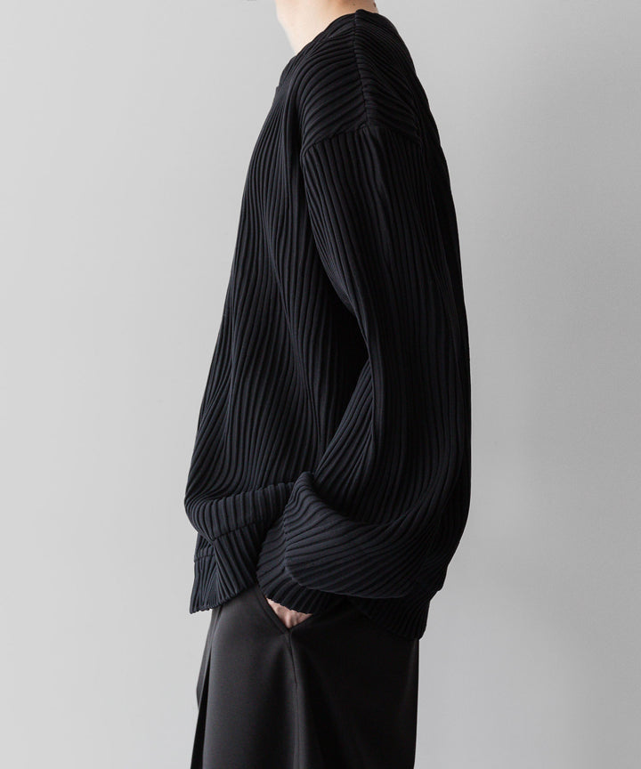 stein(シュタイン)の23AWコレクションOBLIQUE PATTERNED KNIT CARDIGANのBLACK sessionセッション福岡セレクトショップ 公式通販サイト