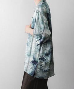 UJOH】SLIT SLEEVE OPEN COLLAR SHIRT - LIGHT GRAY | 公式通販サイト