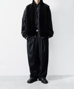画像をギャラリービューアに読み込む, ssstein(シュタイン)のW/CA BEAVER EASY WIDE TROUSERS - BLACKの公式通販サイトsession福岡セレクトショップ
