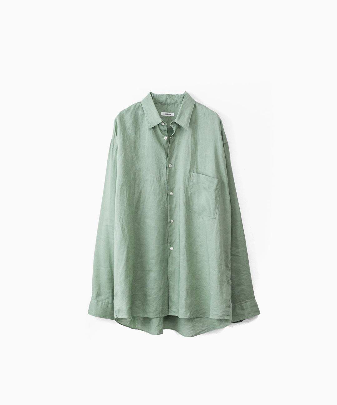 INTÉRIM インテリムのRAMIE SHEER LAWN HYPER BIG L/S REGULAR COLLAR SHIRTのMINT 公式通販サイトsession福岡セレクトショップ