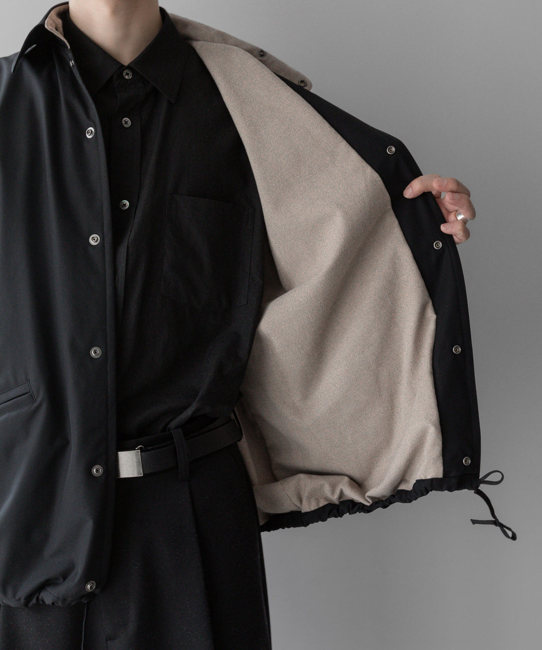 INTÉRIM - インテリムのHYPER BIG DERMIZAX WATER PROOF COACH JACKET - BLACK 公式通販サイトsession福岡セレクトショップ