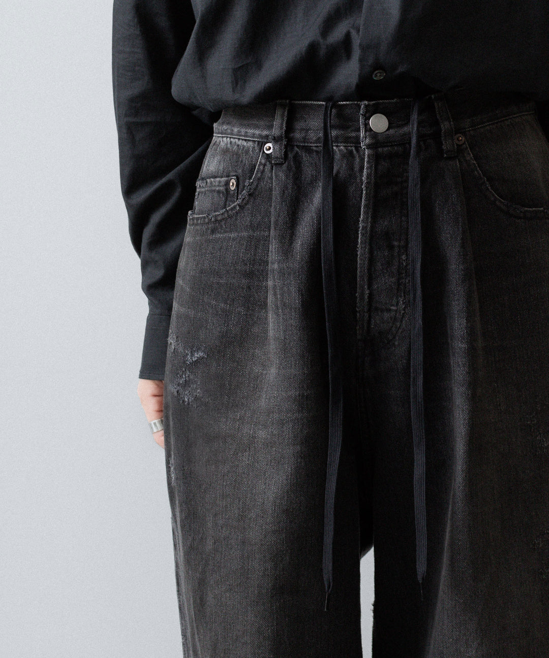 ssstein(シュタイン)のBAGGY DENIM JEANS - BLACKの公式通販サイトsession福岡セレクトショップ