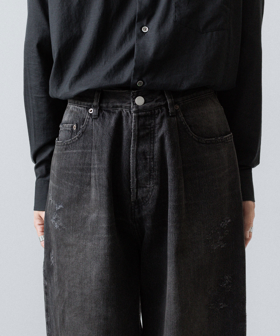 ssstein(シュタイン)のBAGGY DENIM JEANS - BLACKの公式通販サイトsession福岡セレクトショップ