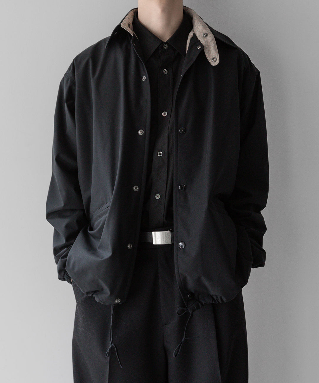 INTÉRIM - インテリムのHYPER BIG DERMIZAX WATER PROOF COACH JACKET - BLACK 公式通販サイトsession福岡セレクトショップ