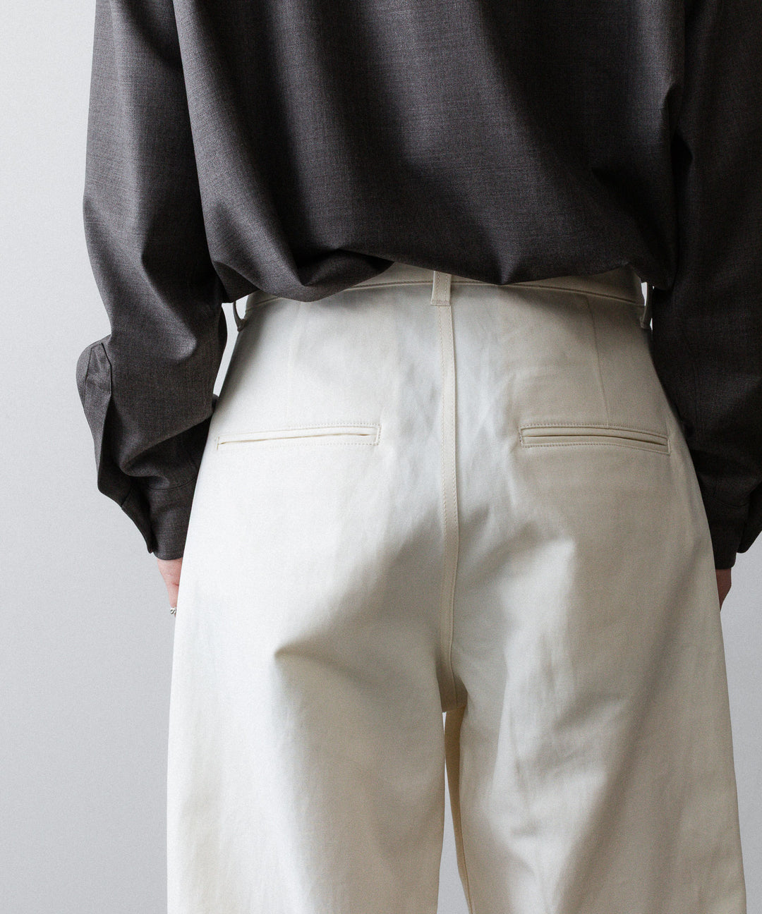 ssstein(シュタイン)のDOUBLE WEAVE COTTON ONE TUCK WIDE PANTS - CREAMの公式通販サイトsession福岡セレクトショップ