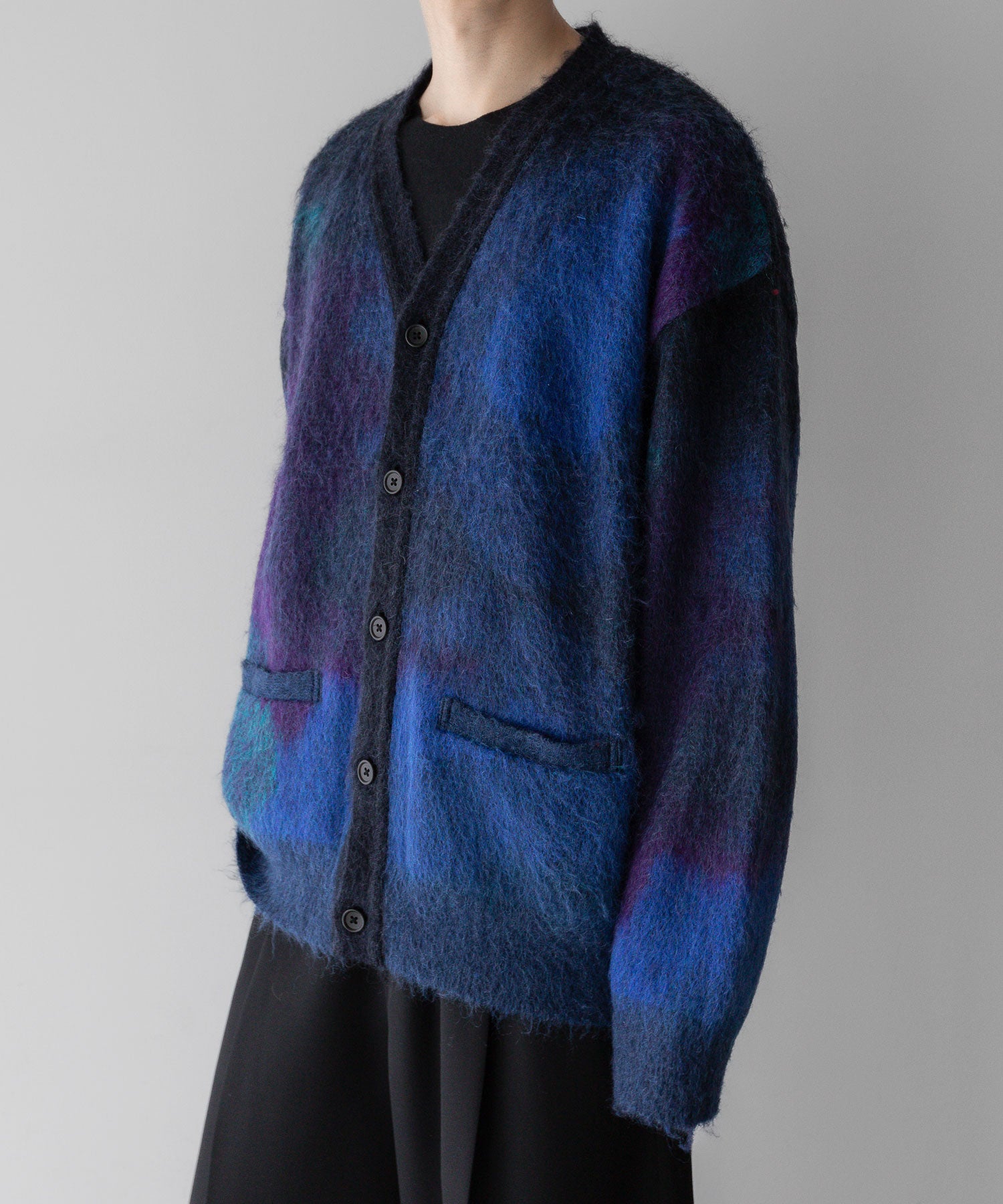 stein / シュタイン】GRADATION MOHAIR CARDIGAN - BLUE BLACK | 公式