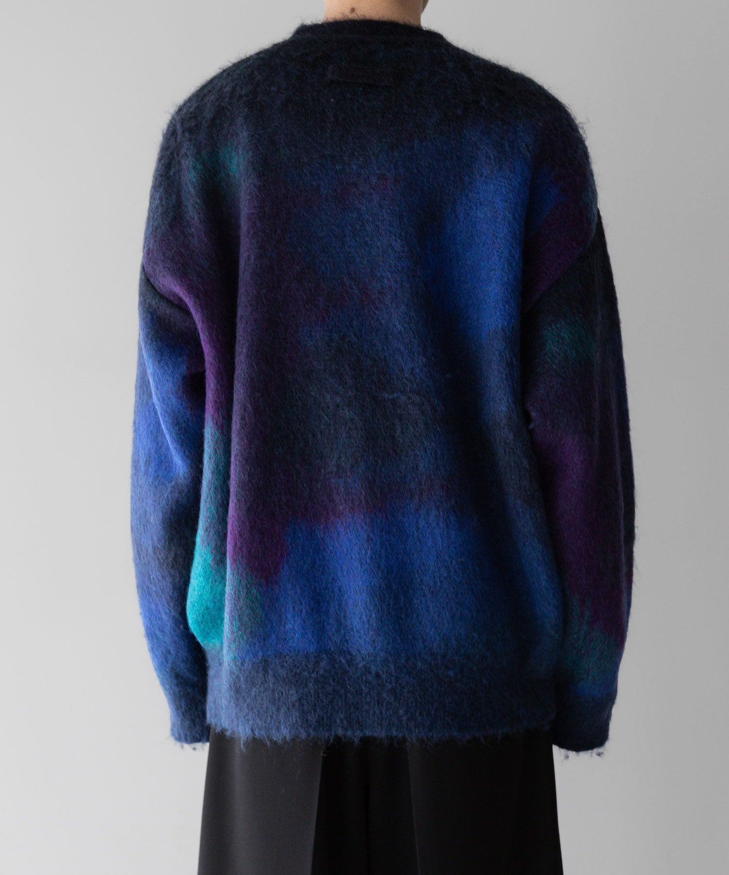 stein(シュタイン)の23AWコレクションGRADATION MOHAIR CARDIGANのBLUE BLACKstein(シュタイン)の23AWコレクションGRADATION MOHAIR CARDIGANのBLUE BLACK