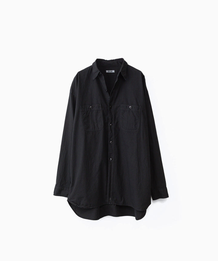 INTÉRI インテリムのBLACK SURFAR GARMENT DYE HYPER BIG MIL WORK SHIRT TYPE2のBLACK公式通販サイトsession福岡セレクトショップ