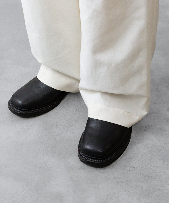 ssstein(シュタイン)のDOUBLE WEAVE COTTON ONE TUCK WIDE PANTS - CREAMの公式通販サイトsession福岡セレクトショップ