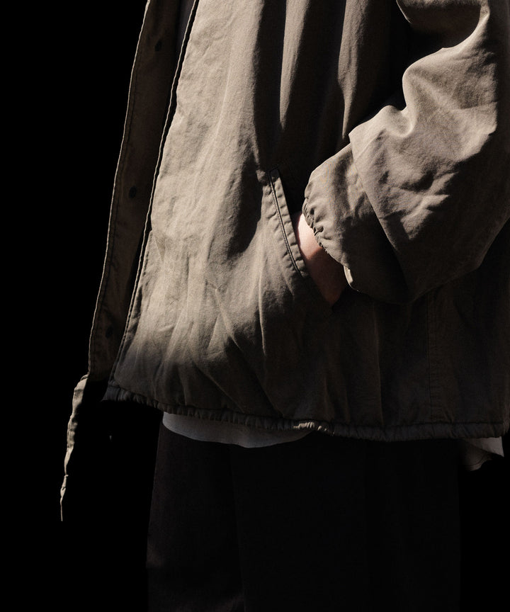【ssstein】COTTON RAYON VINTAGE COACH JACKET - BEIGE