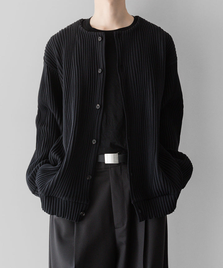 stein(シュタイン)の23AWコレクションOBLIQUE PATTERNED KNIT CARDIGANのBLACK sessionセッション福岡セレクトショップ 公式通販サイト