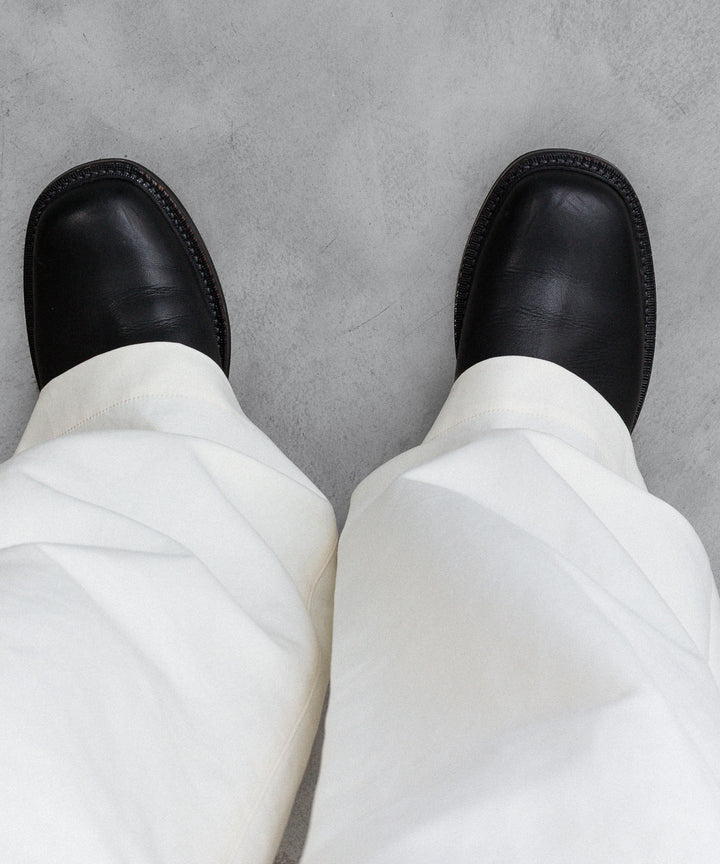 ssstein(シュタイン)のDOUBLE WEAVE COTTON ONE TUCK WIDE PANTS - CREAMの公式通販サイトsession福岡セレクトショップ