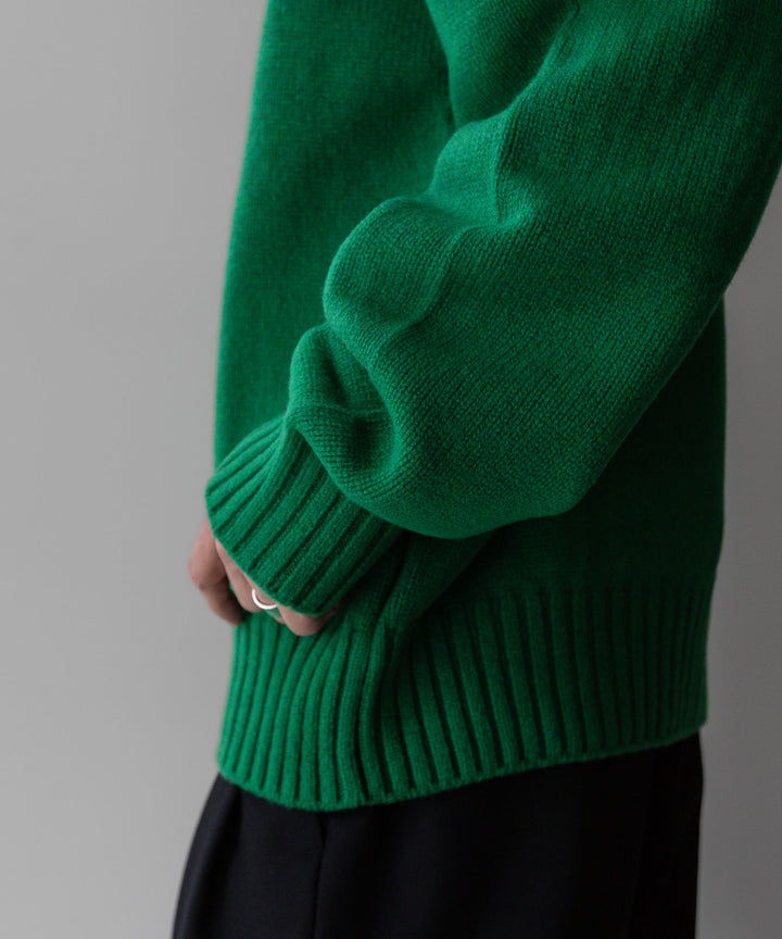 stein(シュタイン)の23AWコレクションEX FINE LAMBS LOOSE HIGH NECK KNIT LSのGREEN sessionセッション福岡セレクトショップ 公式通販サイト