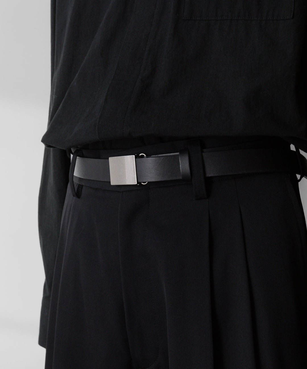 【ssstein】シュタイン 26ss LEATHER BELT ( PLAIN BUCKLE ) - BLACK sessionセッション福岡セレクトショップ 公式通販サイト