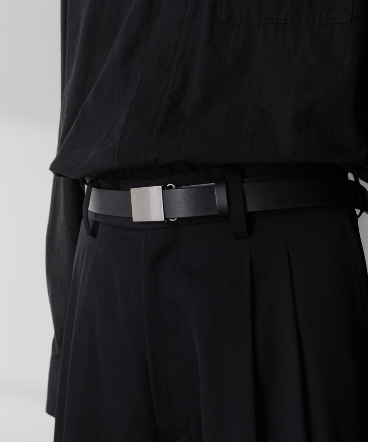 【ssstein】シュタイン 26ss LEATHER BELT ( PLAIN BUCKLE ) - BLACK sessionセッション福岡セレクトショップ 公式通販サイト
