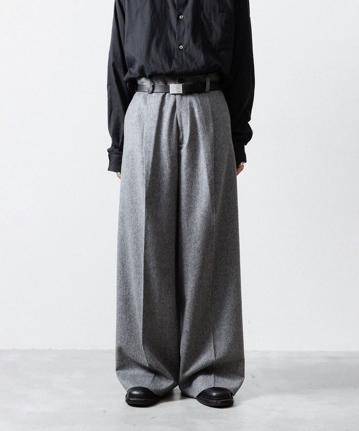 ssstein(シュタイン)のW/CA BEAVER EXTRA WIDE TROUSERS - GREYの公式通販サイトsession福岡セレクトショップ