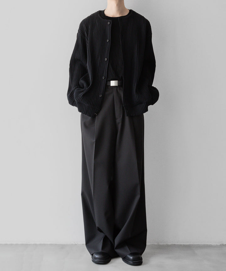 stein(シュタイン)の23AWコレクションOBLIQUE PATTERNED KNIT CARDIGANのBLACK sessionセッション福岡セレクトショップ 公式通販サイト