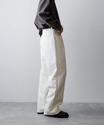 画像をギャラリービューアに読み込む, ssstein(シュタイン)のDOUBLE WEAVE COTTON ONE TUCK WIDE PANTS - CREAMの公式通販サイトsession福岡セレクトショップ
