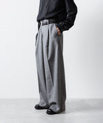 画像をギャラリービューアに読み込む, ssstein(シュタイン)のW/CA BEAVER EXTRA WIDE TROUSERS - GREYの公式通販サイトsession福岡セレクトショップ
