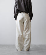 画像をギャラリービューアに読み込む, ssstein(シュタイン)のDOUBLE WEAVE COTTON ONE TUCK WIDE PANTS - CREAMの公式通販サイトsession福岡セレクトショップ
