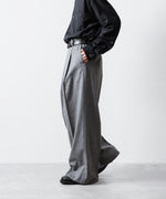 画像をギャラリービューアに読み込む, ssstein(シュタイン)のW/CA BEAVER EXTRA WIDE TROUSERS - GREYの公式通販サイトsession福岡セレクトショップ

