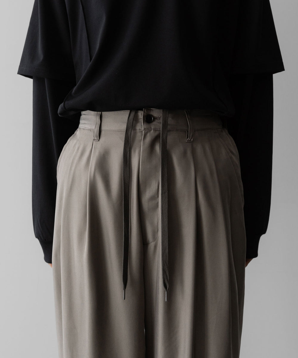 ssstein(シュタイン)のCUPRO TWILL WIDE EASY TROUSERS - TAUPEの公式通販サイトsession福岡セレクトショップ