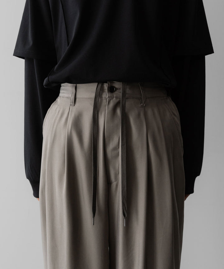 ssstein(シュタイン)のCUPRO TWILL WIDE EASY TROUSERS - TAUPEの公式通販サイトsession福岡セレクトショップ