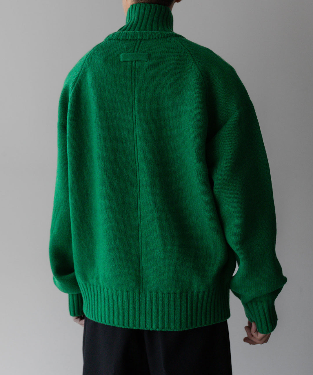 stein(シュタイン)の23AWコレクションEX FINE LAMBS LOOSE HIGH NECK KNIT LSのGREEN sessionセッション福岡セレクトショップ 公式通販サイト