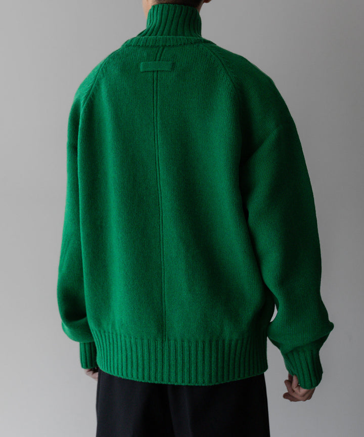 stein(シュタイン)の23AWコレクションEX FINE LAMBS LOOSE HIGH NECK KNIT LSのGREEN sessionセッション福岡セレクトショップ 公式通販サイト