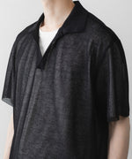 画像をギャラリービューアに読み込む, ssstein(シュタイン)のPE/RAMIE KNIT SS SKIPPER - BLACKの公式通販サイトsession福岡セレクトショップ
