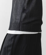画像をギャラリービューアに読み込む, ssstein(シュタイン)のPE/RAMIE KNIT SS SKIPPER - BLACKの公式通販サイトsession福岡セレクトショップ

