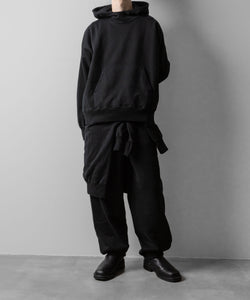 ssstein(シュタイン)のUNTWISTED YARN FADE SWEAT TWIST SEAM PANTS - BLACKの公式通販サイトsession福岡セレクトショップ